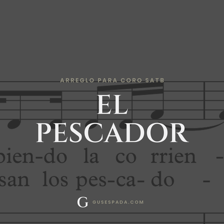Portada de la partitura El pescador