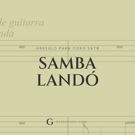 Portada de la partitura Samba Landó