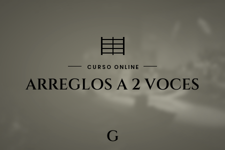 Portada del curso Arreglos a 2 voces