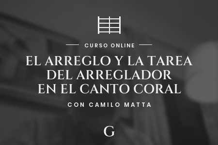 Portada del curso El arreglo y la tarea del arreglador en el canto coral