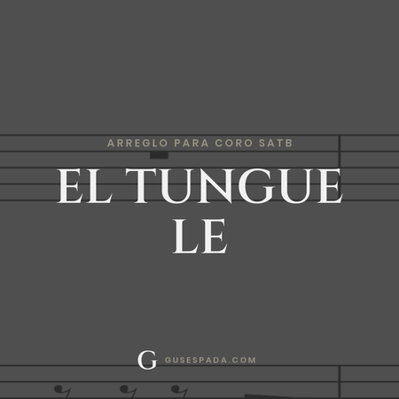 Portada de la partitura El tungue le