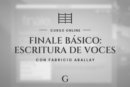 Portada del curso Curso Básico de Finale orientado a la escritura de Voces