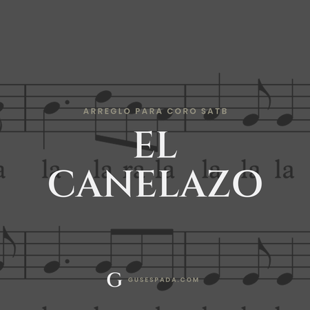 Portada de la partitura El canelazo