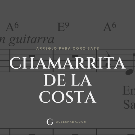 Portada de la partitura Chamarrita de la costa