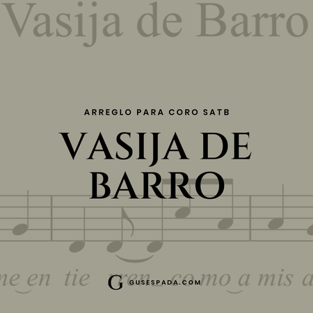 Portada de la partitura Vasija de barro