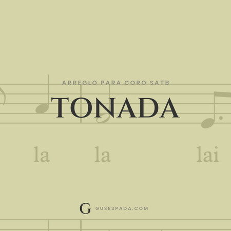 Portada de la partitura Tonada