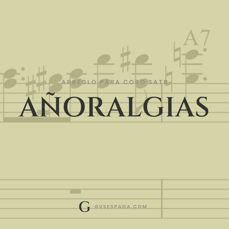 Portada de la partitura Añoralgias