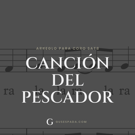 Portada de la partitura Canción del pescador
