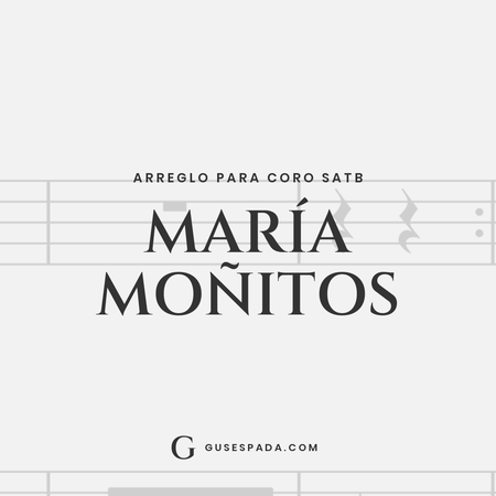 Portada de la partitura María Moñitos