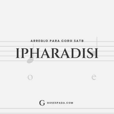 Portada de la partitura Ipharadisi