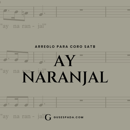 Portada de la partitura Ay naranjal