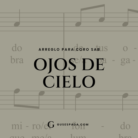 Portada de la partitura Ojos de cielo