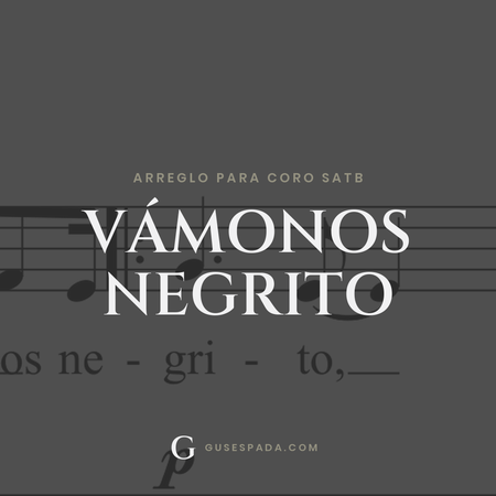 Portada de la partitura Vámonos negrito
