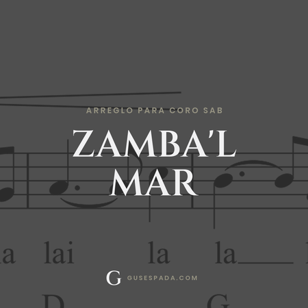 Portada de la partitura Zamba'l mar