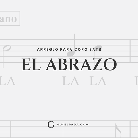 Portada de la partitura El abrazo