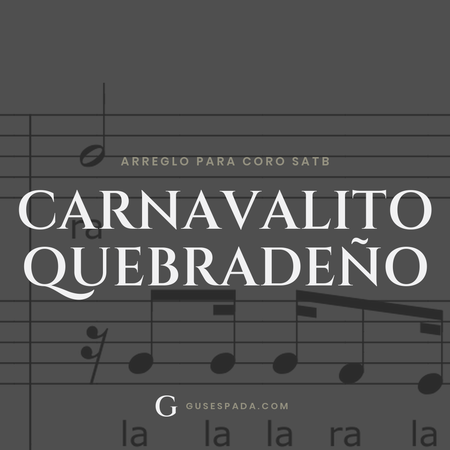 Portada de la partitura Carnavalito quebradeño