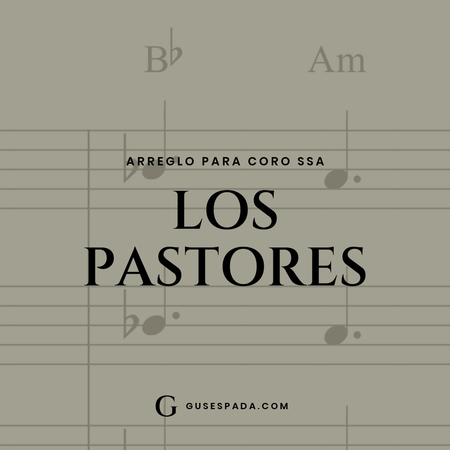 Portada de la partitura Los pastores
