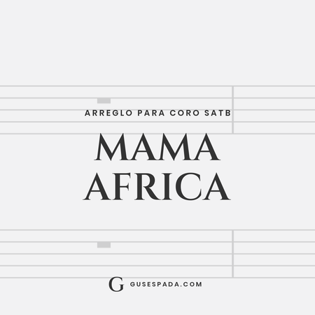 Portada de la partitura Mama Africa