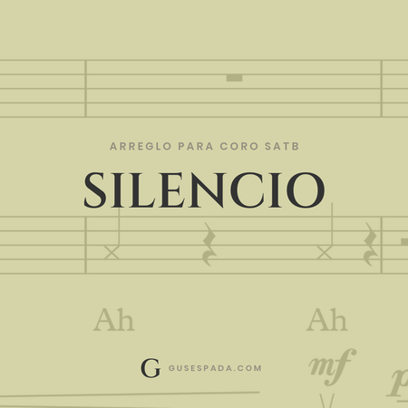 Portada de la partitura Silencio