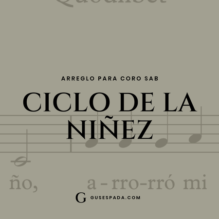 Portada de la partitura Ciclo de la niñez
