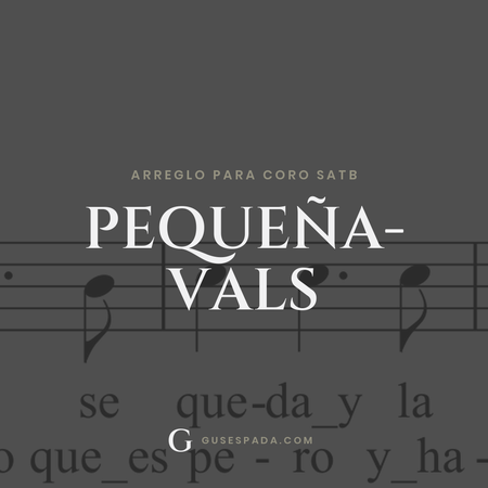 Portada de la partitura Pequeña- vals