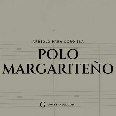 Portada de la partitura Polo margariteño