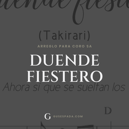 Portada de la partitura Duende Fiestero