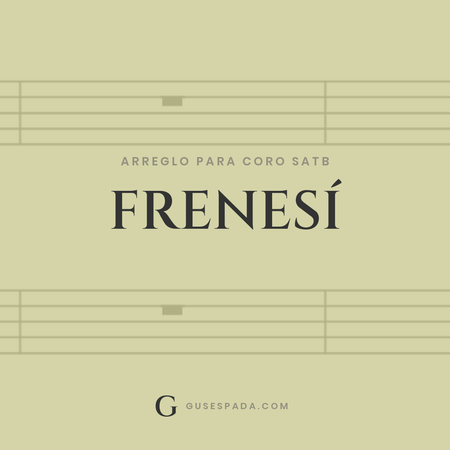 Portada de la partitura Frenesí