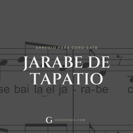 Portada de la partitura Jarabe de Tapatio