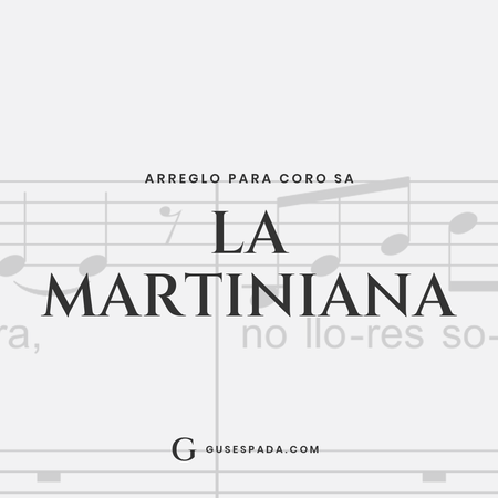 Portada de la partitura La martiniana