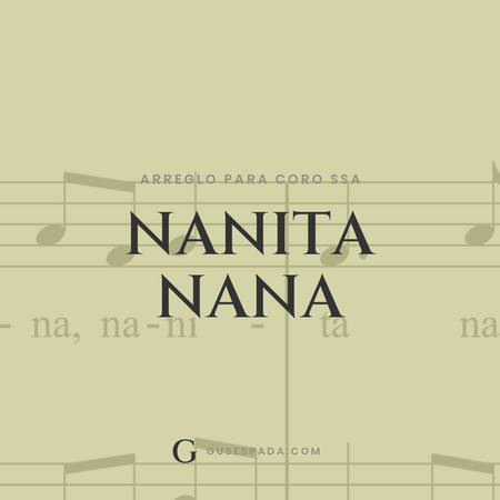 Portada de la partitura Nanita nana