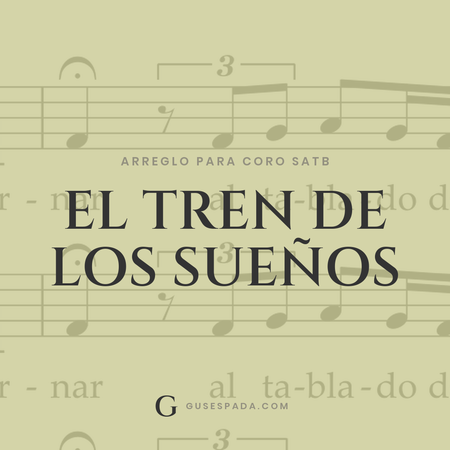 Portada de la partitura El tren de los sueños