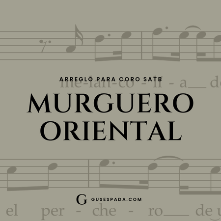 Portada de la partitura Murguero Oriental