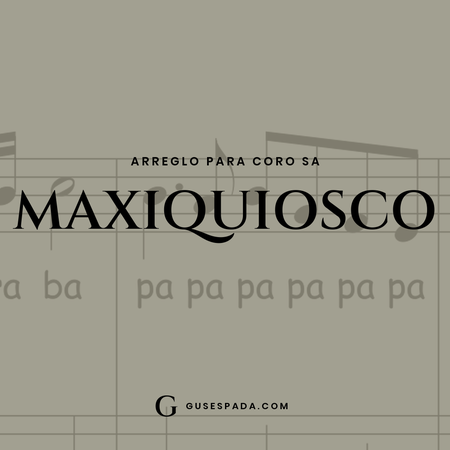 Portada de la partitura Maxiquiosco