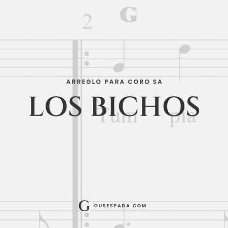 Portada de la partitura Los bichos
