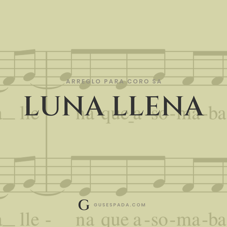 Portada de la partitura Luna Llena