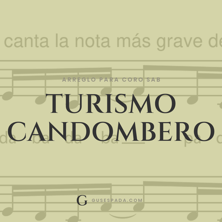 Portada de la partitura Turismo candombero