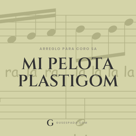 Portada de la partitura Mi pelota plastigom