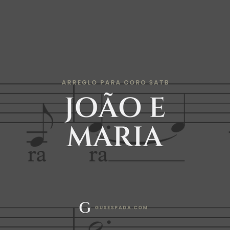 Portada de la partitura João e Maria