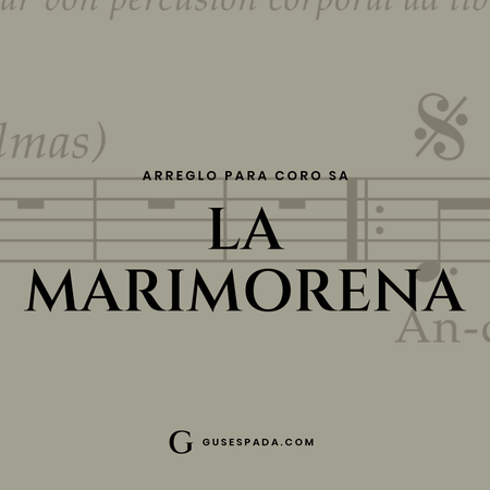 Portada de la partitura La marimorena