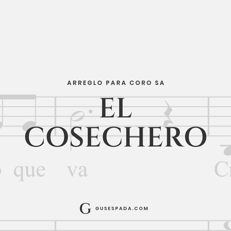 Portada de la partitura El Cosechero