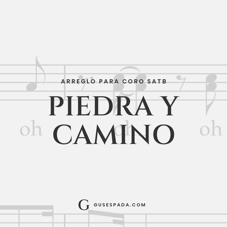 Portada de la partitura Piedra y Camino