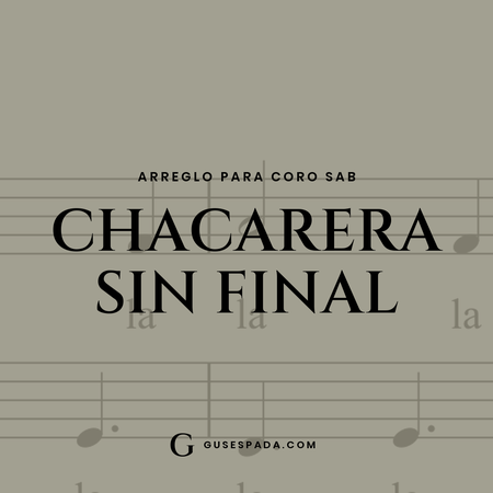 Portada de la partitura Chacarera sin final