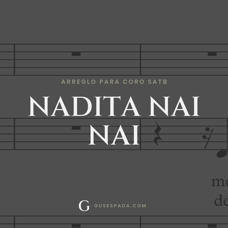 Portada de la partitura Nadita nai nai