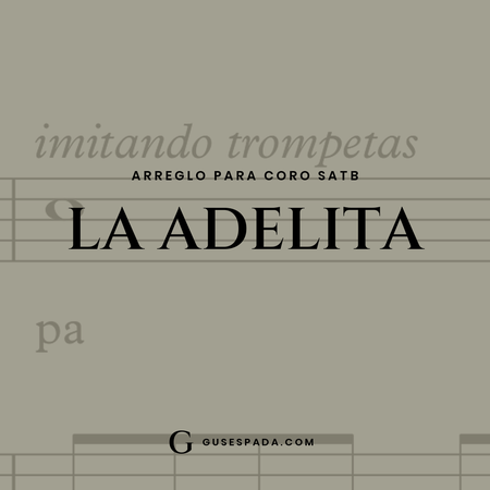 Portada de la partitura La Adelita