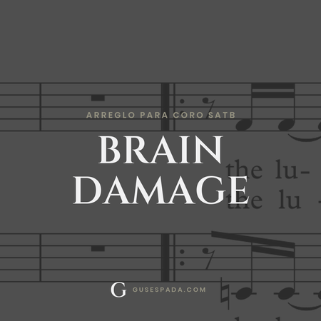 Portada de la partitura Brain damage