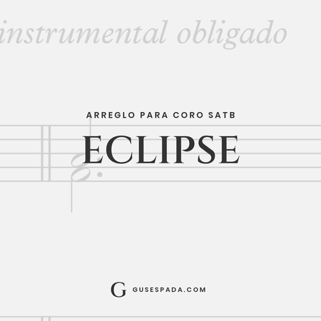 Portada de la partitura Eclipse