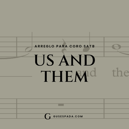 Portada de la partitura Us and them