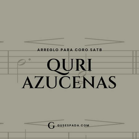 Portada de la partitura Quri azucenas