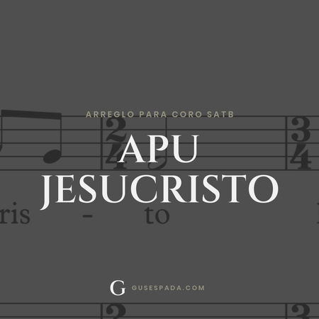Portada de la partitura Apu Jesucristo